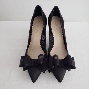 Charter Club black lace heels Size 7